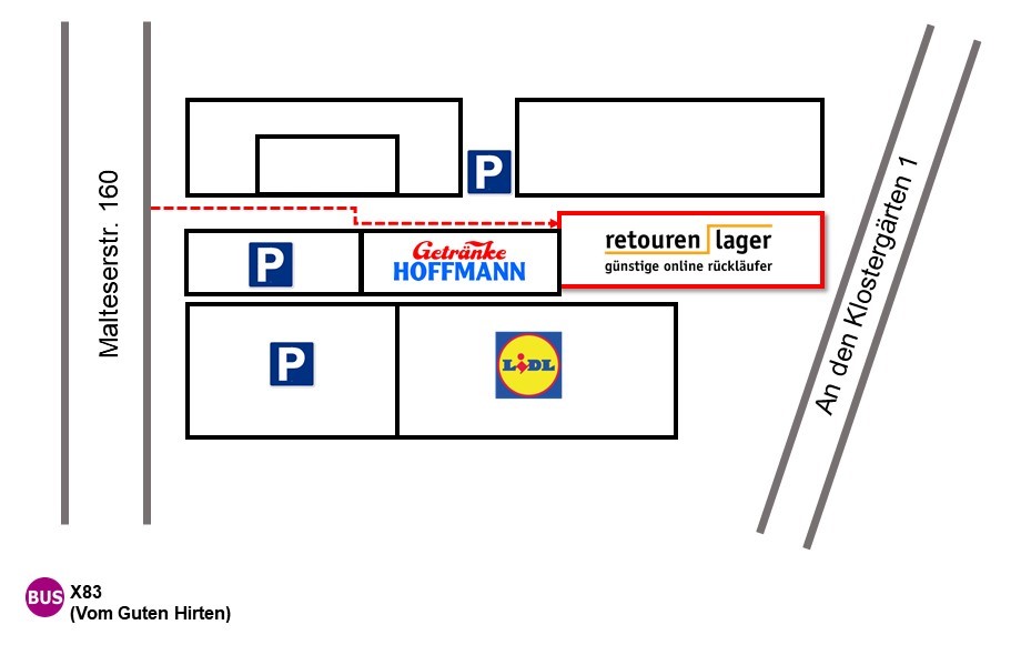 Retouren Lager Karte